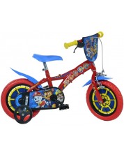 Детски велосипед Dino Bikes - Paw Patrol, 12'', червен -1