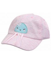 Детска лятна шапка с козирка Maximo - Розова медуза -1