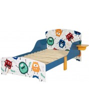 Детско легло със защита от падане Ginger Home - Monster, 140 x 70 cm