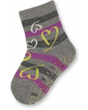 Чорапи със силиконова подметка Sterntaler - 25/26 размер, 3-4 години, сиви -1