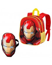 Раница за детската градина Karactermania Iron Man - Armour, 3D, с маска -1