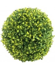Декоративна топка Rossima - Камелия, 28 сm, PVC, тъмнозелена