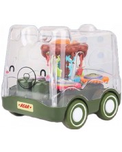 Детска играчка Raya Toys - Инерционна количка Bear, зелена -1