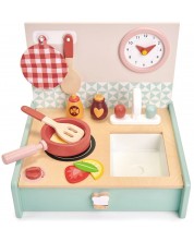 Детска дървена мини кухня Tender Leaf Toys - С аксесоари