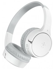 Детски слушалки Belkin - SoundForm Mini, безжични, бели/сиви -1