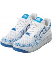 Обувки Nike -  Air Force 1 Crater Flyknit,  бели/сини