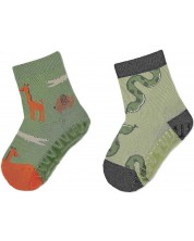 Детски чорапи Sterntaler - С животни, 17/18 размер, 6-12 месеца, 2 чифта -1