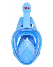 Детска цяла маска за шнорхелинг Zizito - размер XS, синя -1
