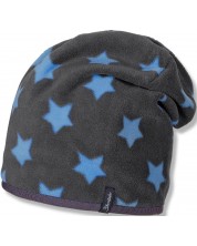 Детска поларена шапка Sterntaler - На звезди, 57 cm, над 8 години, черна -1