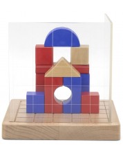 Детска игра с дървени блокове Viga - Изграждане на 3D композиции -1