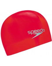 Детска плувна шапка Speedo - Plain Moulded, червена -1