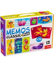 Детска мемори игра Memos Classic&plus - Сладки чудовища -1