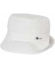 Детска лятна шапка с UV 50+ защита Sterntaler - 47 cm, 9-12 месеца, екрю