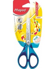 Детска ножица Maped Essentials - Kids, синя, 13 cm