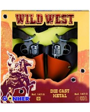 Детска играчка Gonher Wild West-  Мини револвер, 2 броя -1