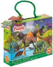 Детски пъзел Grafix от 45 части - Динозаври -1