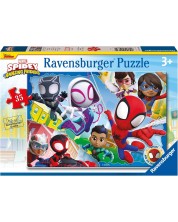 Детски пъзел Ravensburger от 35 части - Спайди и неговите невероятни приятели