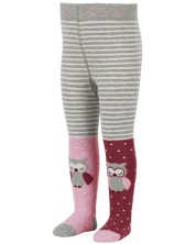 Детски чорапогащник Sterntaler - С бухалчета, 86 cm, 18-24 месеца, сив -1