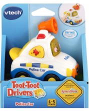 Детска играчка Vtech - Мини количка, полицейска кола с високоговорител -1