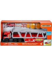 Детска играчка Matchbox - Камион автовоз Fire Rescue Hauler -1