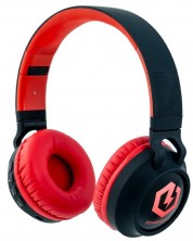 Детски слушалки PowerLocus - Buddy, безжични, черни/червени -1