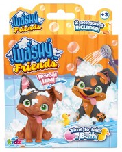 Детска играчка Kidz World Washy Friends - Кално кученце за къпане, Corgi