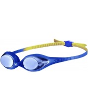 Детски очила за плуване Arena - Spider JR Mirror, сини-жълти