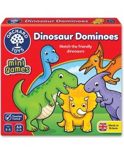 Детска образователна игра Orchard Toys - Домино с динозаври -1