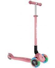 Детска сгъваема тротинетка Globber - Primo Foldable Plus Lights, розова