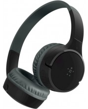 Детски слушалки с микрофон Belkin - SoundForm Mini, безжични, черни -1