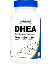 DHEA, 50 mg, 120 капсули, Nutricost -1