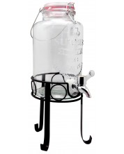 Диспенсър за течности Vin Bouquet - 3 L, с кранче и стойка -1