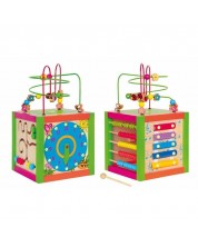 Дидактически цветен куб Woody -1