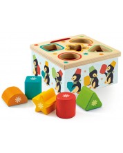Дървена играчка за сортиране Djeco - Geo Junzo
