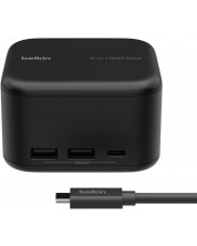 Докинг станция Belkin - 6 в 1 Core Gan Dock, 6 порта, USB-C, черна