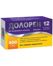 Долорен, 400 mg, 12 филмирани таблетки, Ecopharm -1