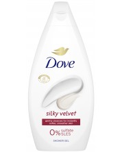 Dove Essential Care Душ гел Silky Velvet, 450 ml -1