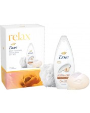 Dove Комплект Relax, с гъба за баня, 2 части -1