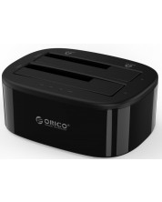Докинг станция Orico - 6228US3-C, USB 3.0, 2 порта, черна