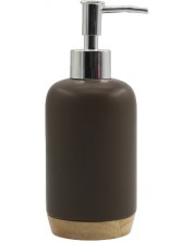 Дозатор за течен сапун Inter Ceramic - Марли, 7.6 x 19 cm, кафяв -1