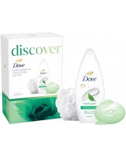 Dove Комплект Discover, с гъба за баня, 2 части -1