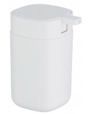 Дозатор за течен сапун Wenko - Davos, 9.8 х 13 х 7.8 cm, без BPA, бял мат -1
