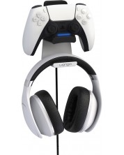 Докинг зарядна станция Venom - Charging Dock with Headset Hook, черна (PS5) -1