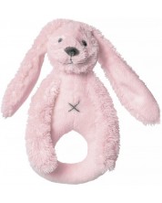 Дрънкалка Happy Horse - Зайчето Richie, розова, 19 cm -1
