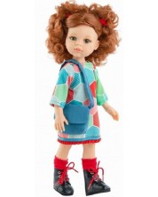 Дрехи за кукла Paola Reina - Цветна рокля, 32 cm -1