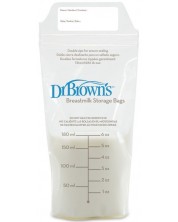 Торбички за кърма Dr. Brown’s - 25 броя, 180 ml -1