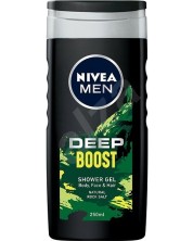 Nivea Men Душ гел Deep Boost, лимитирана серия, 250 ml