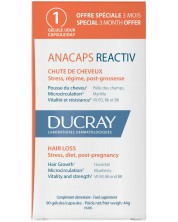 Ducray Anacaps Хранителна добавка за коса и нокти Reactiv, 90 капсули