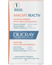 Ducray Anacaps Хранителна добавка за коса и нокти Reactiv, 30 капсули -1