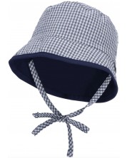 Двулицева детска шапка с UV 50+ защита Sterntaler - 45 cm, 6-9 месеца, тъмносиня -1